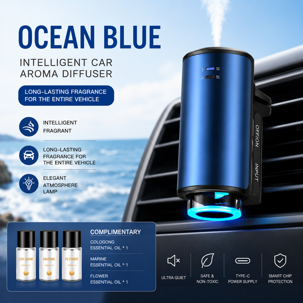 AuraDrive™ Smart Car Aroma Diffuser